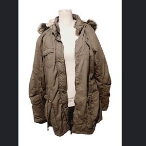 Olive Green Hooded Jacket